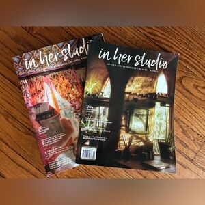 In Her Studio Magazines- Black and Multicolor Covers